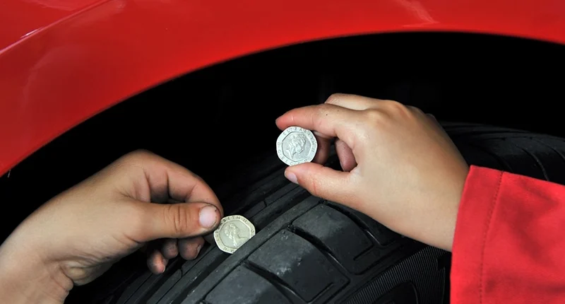 Tyre Safety Checks with 20p Coin at CCM