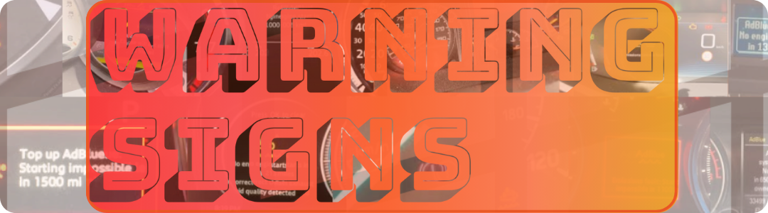 Warning Signs Banner