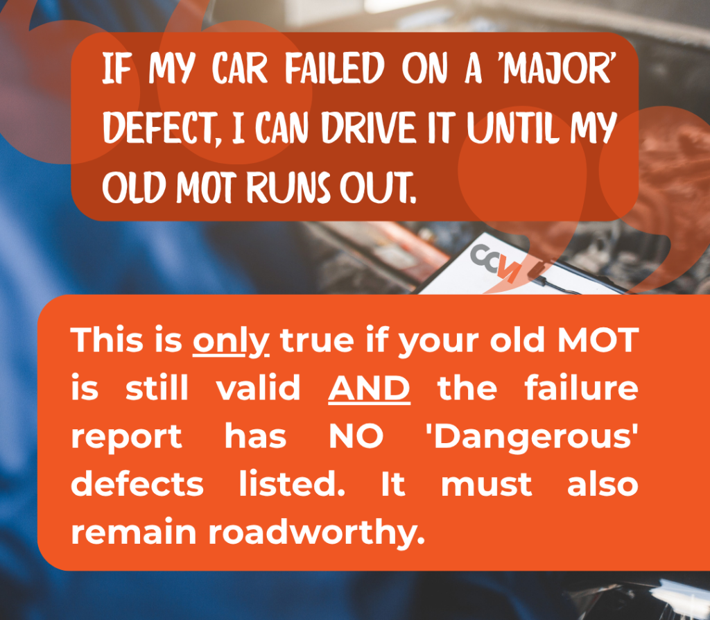 I can still drive my car after it fails graphic
